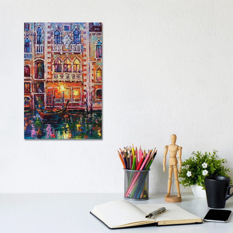 Venice by Andrej Ostapchuk - Painting on Canvas, Wrapped Canvas, 30.48cm H x 20.32cm W x 1.91cm D