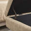 Banc rembourré en similicuir avec 4 pieds-604296617