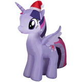 Twilight Sparkle with Santa Hat Airblown Inflatable