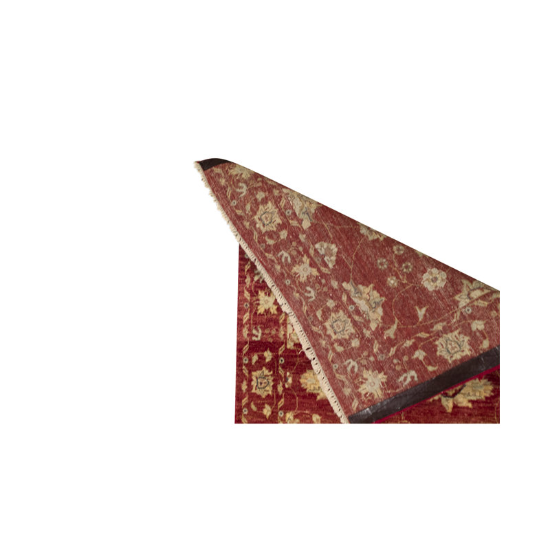 Tapis rouge noué à la main de haute qualité