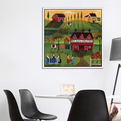 CBT195 Red Barn Quilters 1 Piece Painting on Canvas