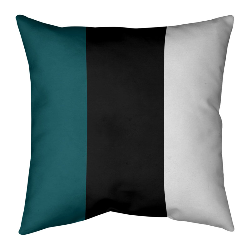Coussin décoratif , Noir, Bourre en polyester, 20 po x 20 po