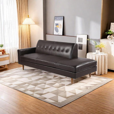 Luxury Faux Leather Chaise Longue