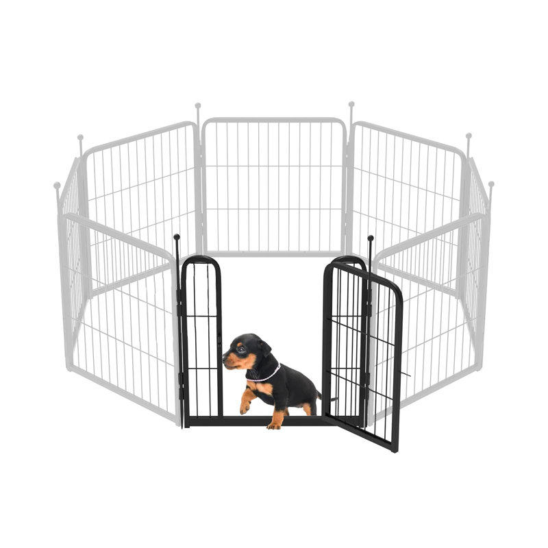FXW Rollick Dog Playpen, 1 Add-On Gate Panel, Single Gate Panel, 24.21" H x 24.02" W x 1.97" D