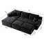 Canapé modulaire en forme de U de 95 po avec 2 repose-pieds, canapé de salon minimaliste moderne, aucun assemblage requis-1881412721