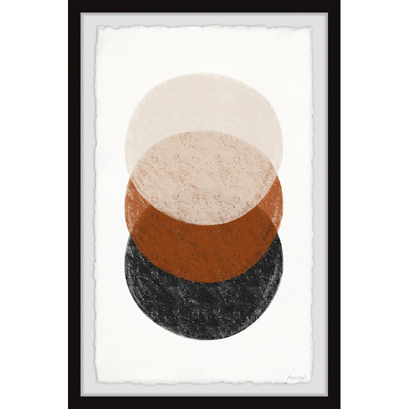 Sphère transformée - peinture encadrée, H 12 po x l 8 po x P 1,5 po