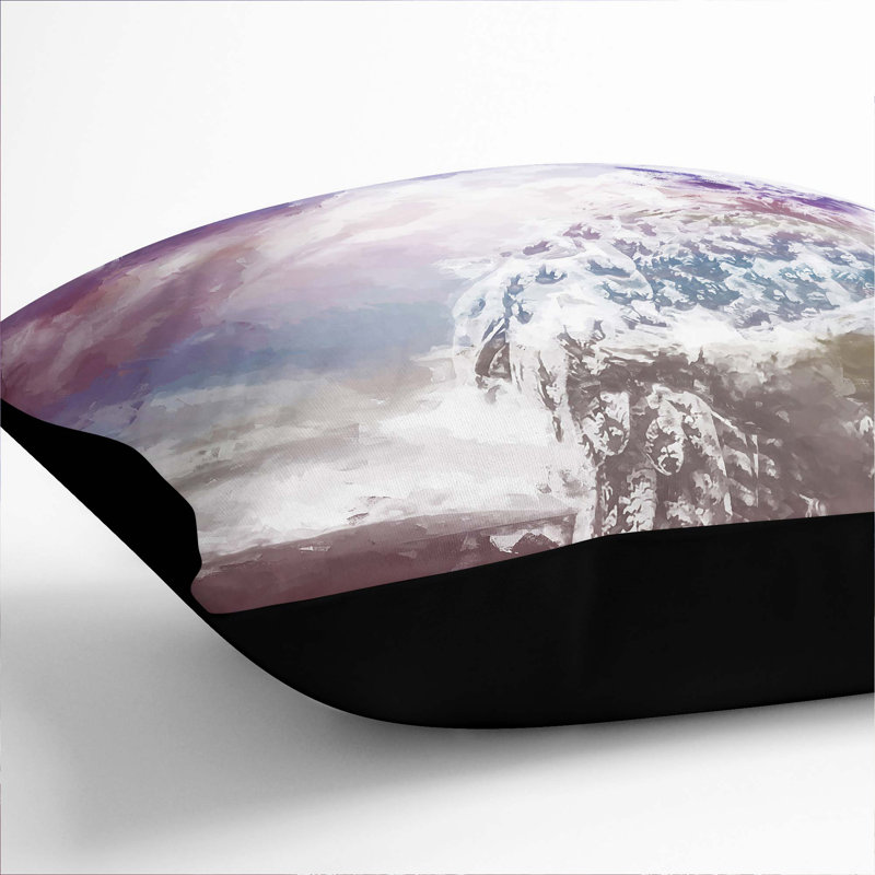 Square Cushion, Black, 55cm H x 55cm W x 20cm D