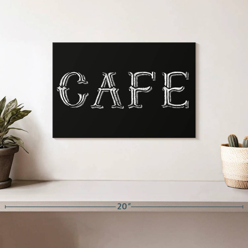 Tergel Blackboard Cafe Typography, 8" H x 12" W