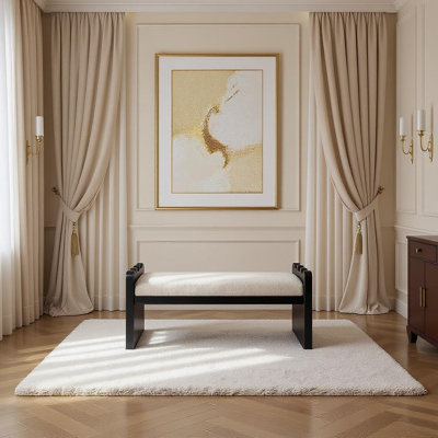 Banc en tissu Daline