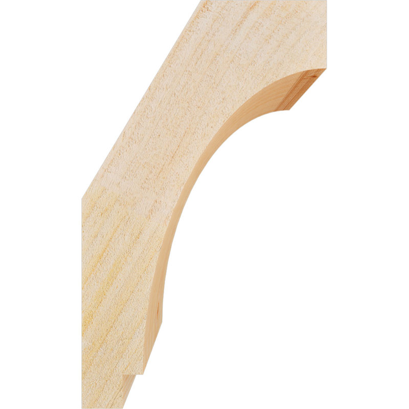 Attelle impériale du genou, Sapin de Douglas, Brute, H 10 po x l 4 po x P 6 po