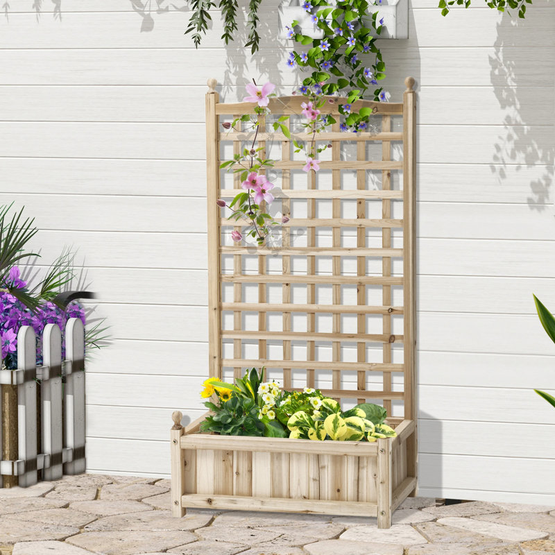 Briyanna Wood Elevated Planter