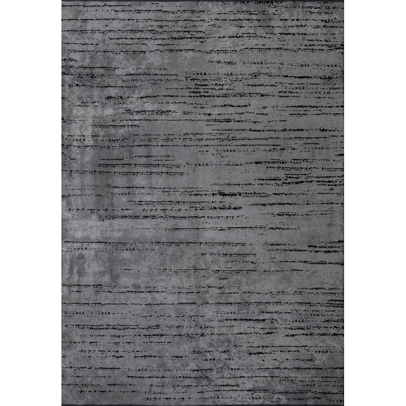 Ameah Abstract Hand Loom Indoor / Outdoor Area Rug, Rectangle 5'3" x 7'6"
