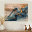 Libellule moderne aquarelle Serenade IV - décoration murale animal en libellule sur bois de pin naturel-1516442020