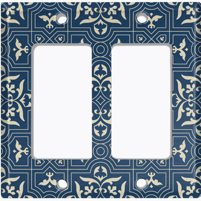 Patterned 2 - Gang Standard Wall Plate
