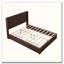 Grand lit plateforme en bois massif avec finition noyer et tête de lit, aucun sommier nécessaire-775677218-775677213