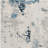 2' X 5' Blue And Cream Abstract Area Rug