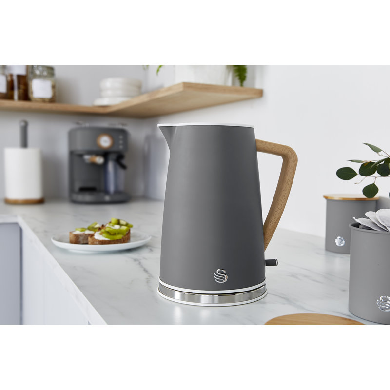 Swan 1.7L Electric Tea Kettle, Grey