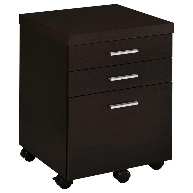 Rangement pour 3 bureaux - Finition cappuccino