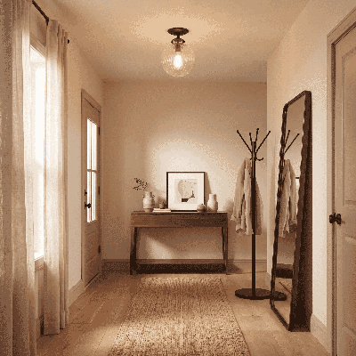 Kaydan Single Light Semi Flush Mount