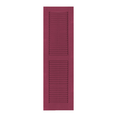 Custom Louvered Shutter with Straight Top