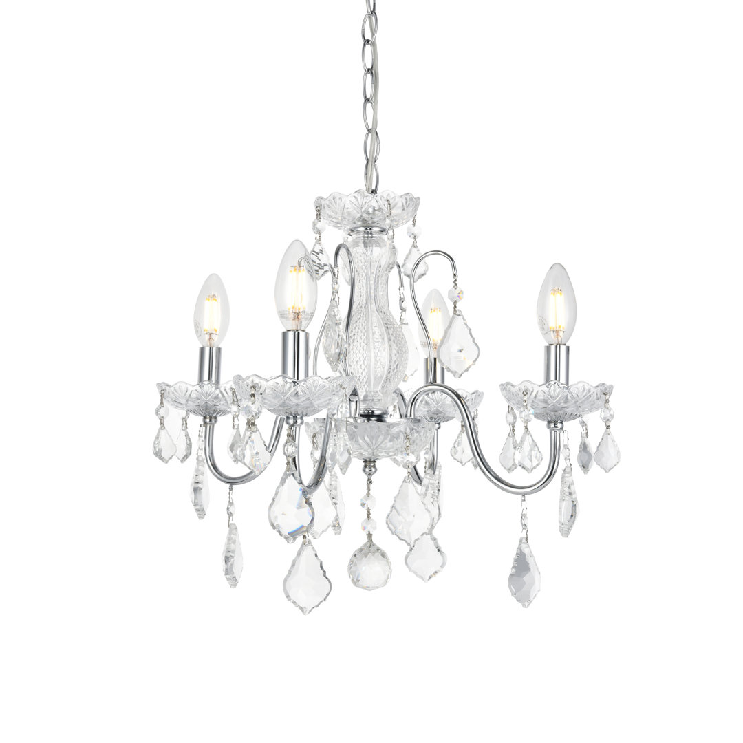 Dagmar 4 - Light Dimmable Classic / Traditional Chandelier Willa Arlo™ Interiors 