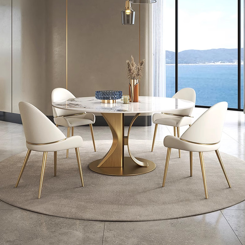 Table ronde simple et légère, H 29,53 po x L 47,25 po x l 47,25 po