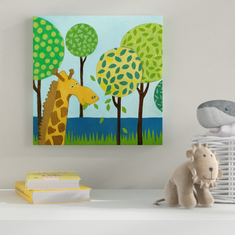 « jungle fun iii », art sur toile, H 35 po x l 35 po x P 2 po