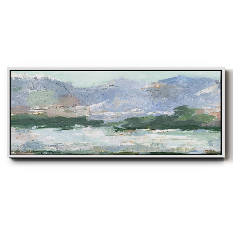 «Pastel Mountain View II», toile encadrée