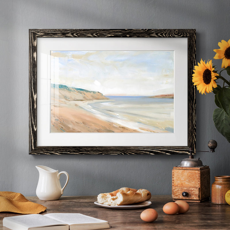 Étude de rivage I, Noir, noir, noir, noir, H 22 po x l 32 po x P 1,5 po, Blanc