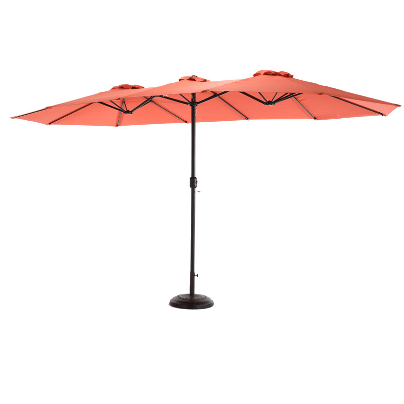 Parasol pour terrasse 14,8 pi, Orange