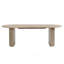 Krisslyn Oval Wood Dining Table With Double Pedestal Base-111939781