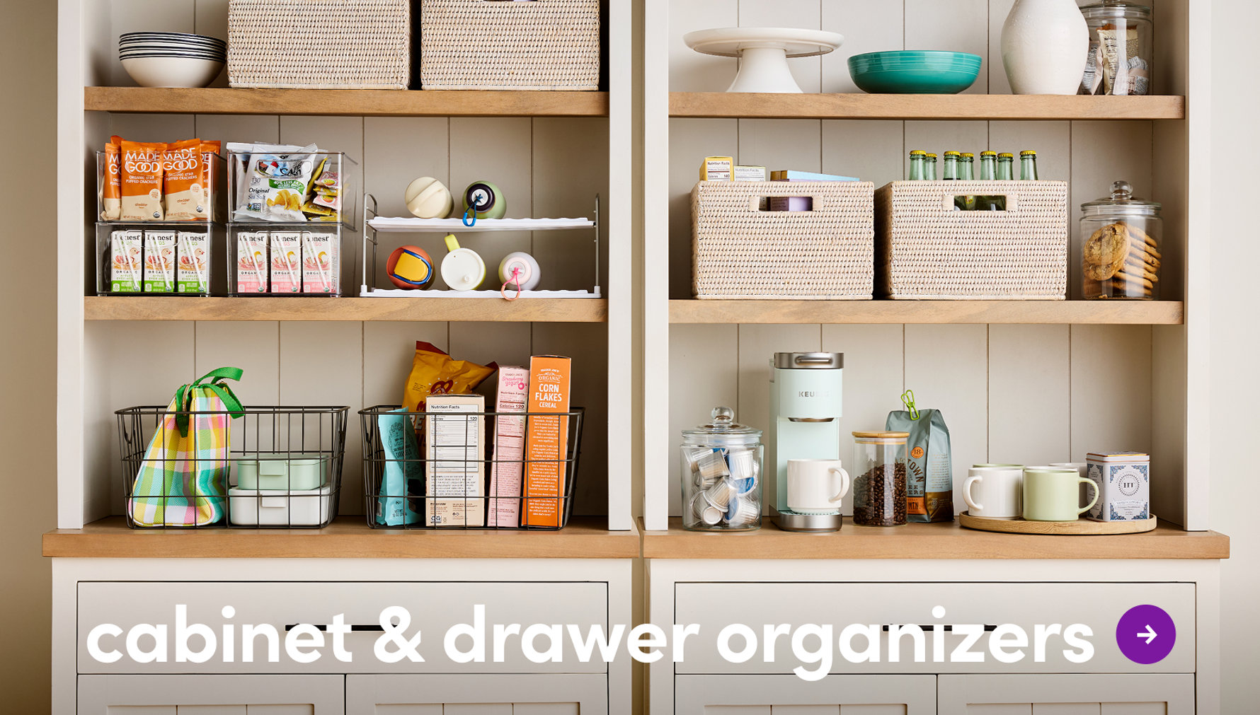 cabinet & drawer organizers