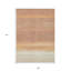 Tapis intérieur lavable rayé 9 pi x 12 pi saumon
