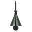 Thomas O'Brien, "Academy 18" Larrabee Barn Light in Matte Black with 9" Conical Savannah Shade-1398199658-1398199662
