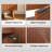 30"Fluted Oak Freestanding Bathroom Vanity with Integrated Ceramic Sink& Soft Close Storage Cabinet