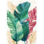 Les tropiques II par Dina June - peinture sur toile tendue-1008337347-1043865914