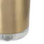 Lampe de table cylindrique dorée et blanche 15 x 25,5 po avec abat-jour tambour (assemblage de l'abat-jour requis)