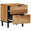 40cm W Metal Bedside Table