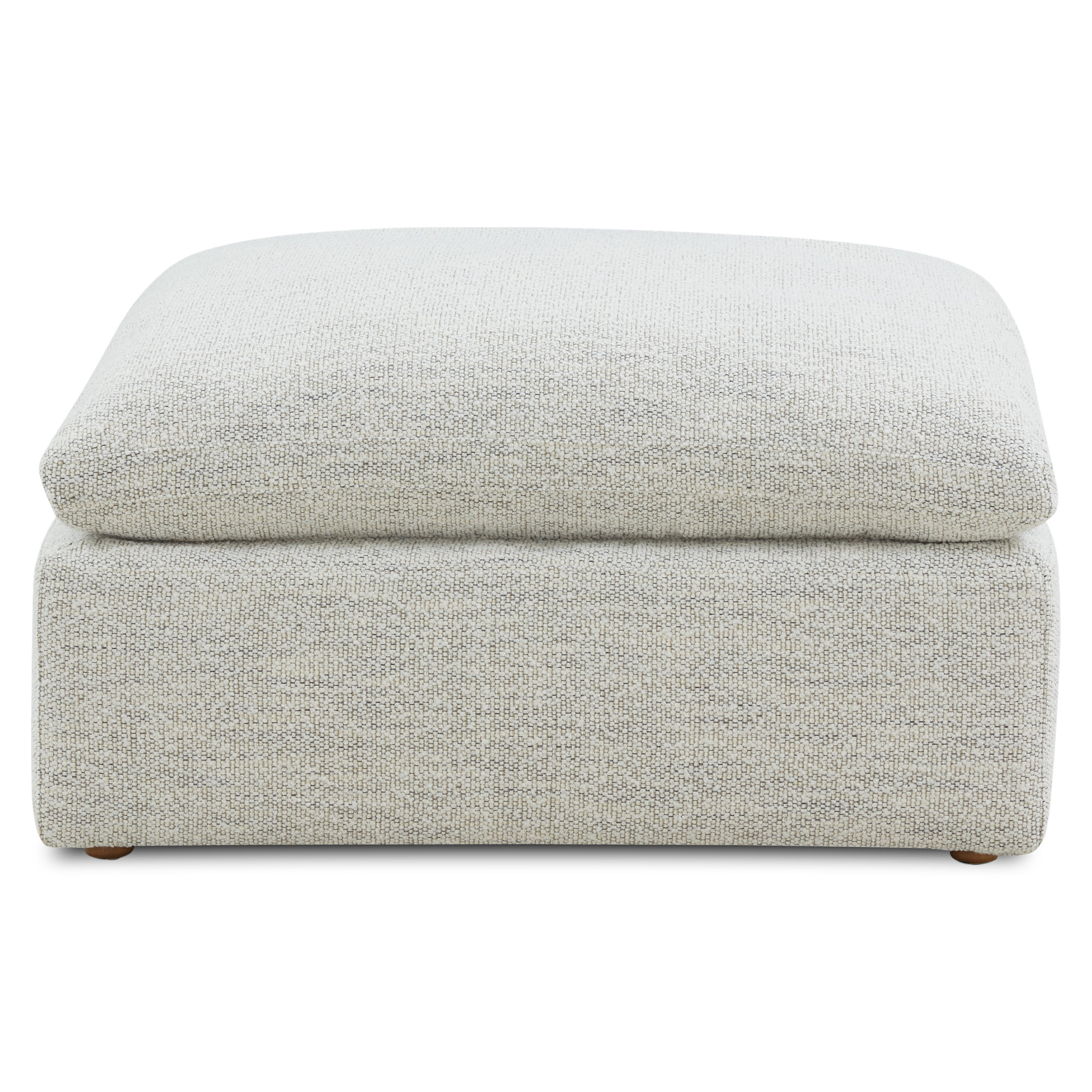 Armand Performance Fabric Ottoman, Light Gray Livesmart®
