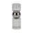 Modern Glass Cylinder Taper Candle Holder for Tabletop Decor - Decorative Sculptural Candlestick Holder for Entryway or Living Room Accent - Silver-1719695738-1719695739