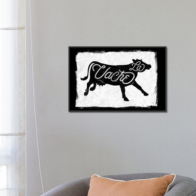 «La Vache» par 33 Broken Bones, reproduction sur toile tendue sur châssis