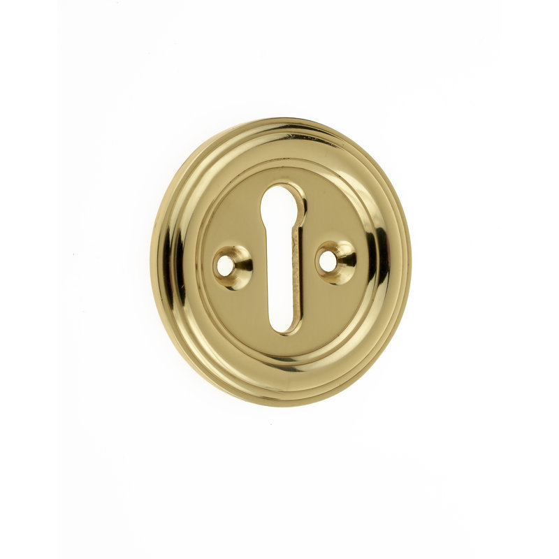 Escutcheon Door Accessory, Polished Brass