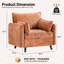 Fauteuil d'appoint rembourré surdimensionné avec rangement dissimulé-1901100488
