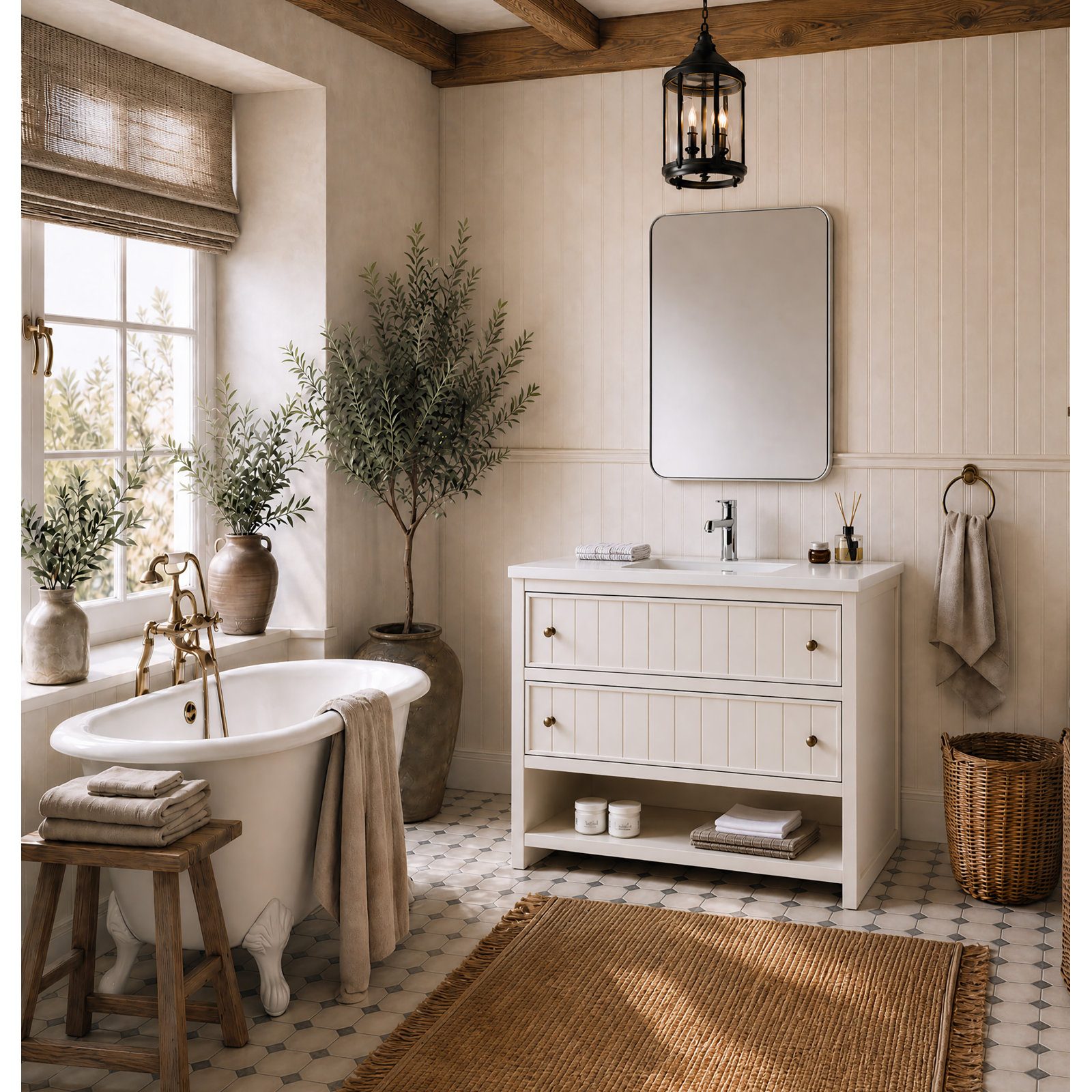 Bathroom Vanity, White