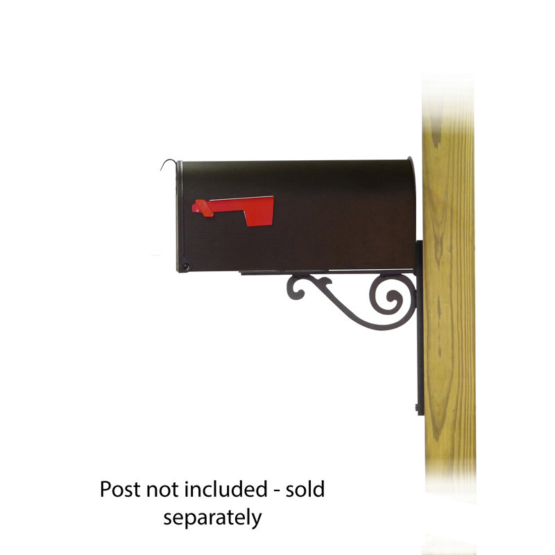 Steel Post Mounted Mailbox
