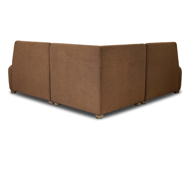 Clemence Solid Wood Bench, 36" H x 88.5" W x 88.5" D
