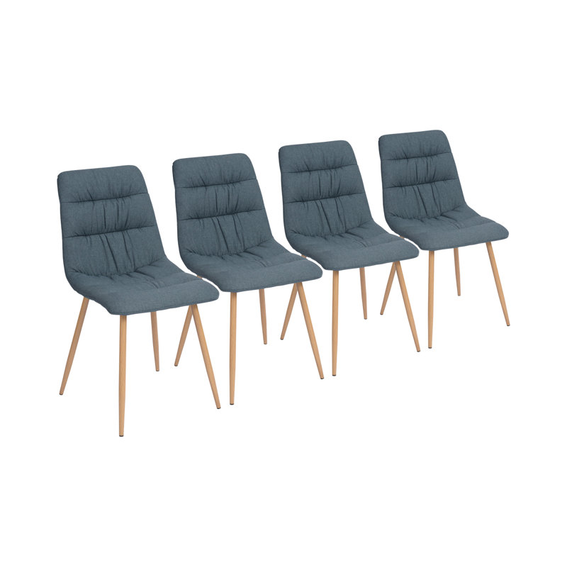 44cm H Fabric Upholstered Side Chair, Blue