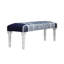 Banc d'appoint rembourré en coton fait à la main