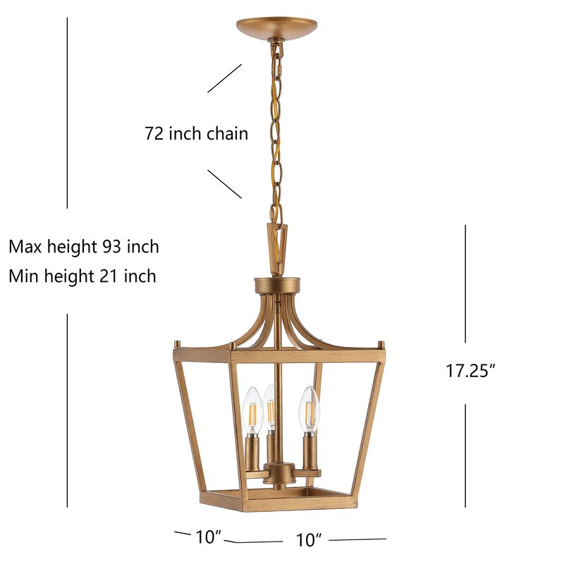 Ivy Bronx Napavine 3 - Light Lantern Pendant & Reviews | Wayfair