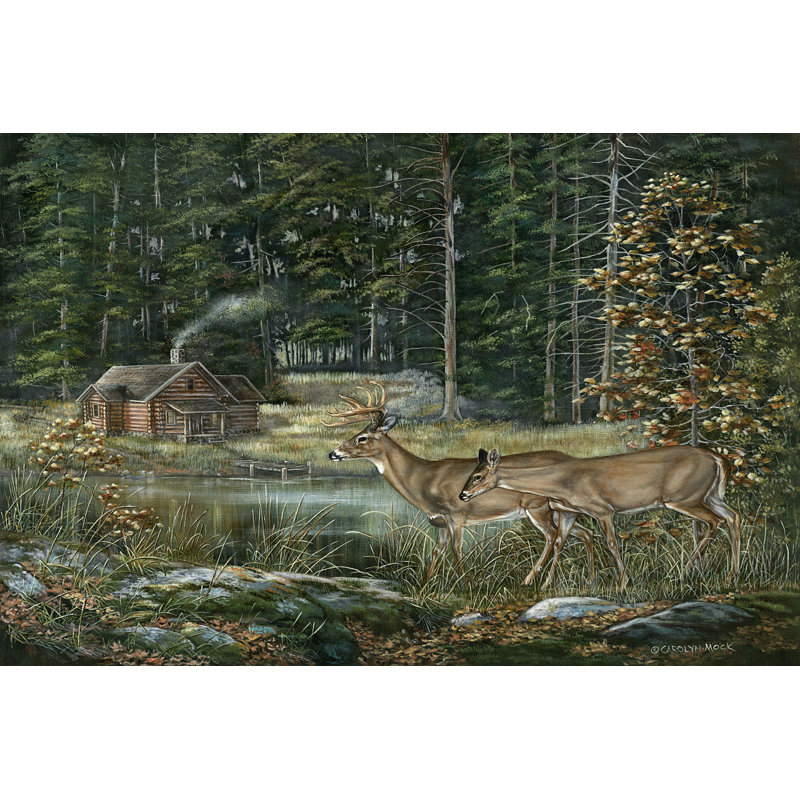 Twilight Sighting by Carolyn Mock - Wrapped Canvas Painting, 30cm H x 46cm W x 3.8cm D